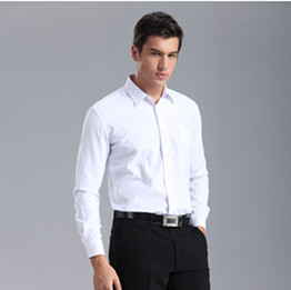 白色纯棉衬衫定制，北京衬衫订做，衬衫厂家